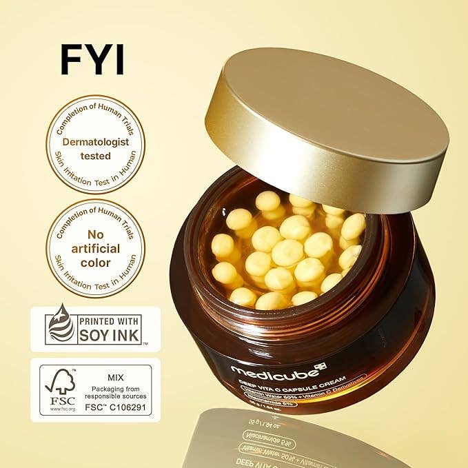 Crème Vitamine C Coréenne – Éclat Instantané & Teint Uniforme (Effet Glow)